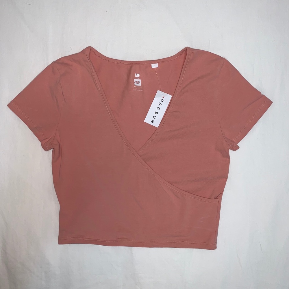 PINK PACSUN WRAP TOP